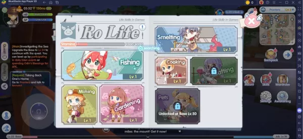 Ragnarok X: Menguasai Kemahiran Hidup - Berkebun, Perlombongan, Memancing, dan Beyond