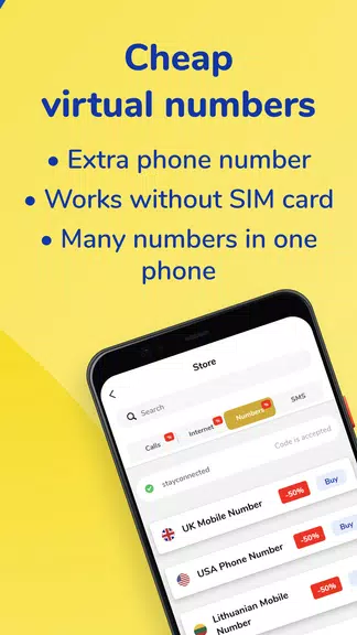 MoreMins: Temp Number & eSIM应用截图第3张