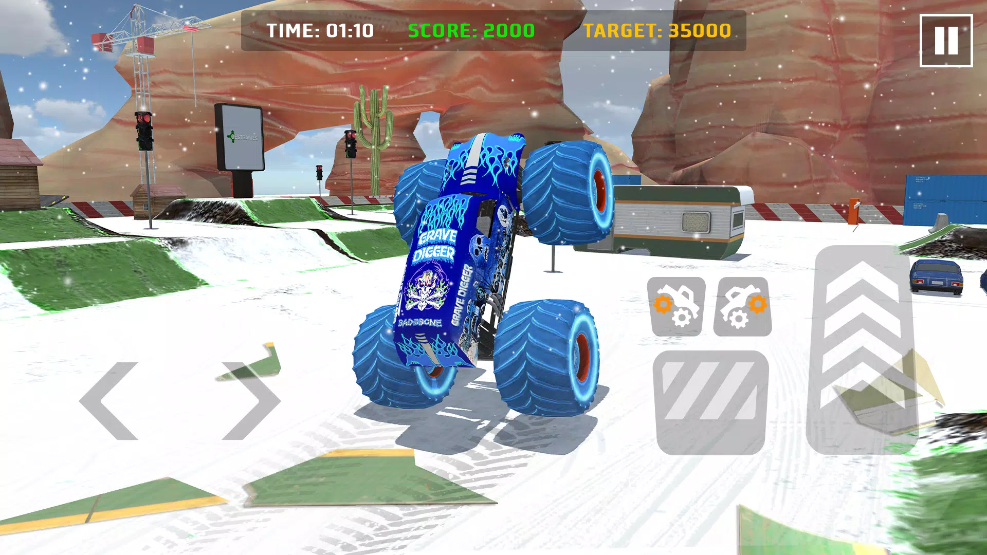 Car Games: Monster Truck Stunt Ekran Görüntüsü 1