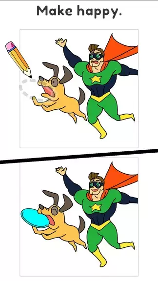 Draw Happy Hero - Help puzzle 스크린샷 3