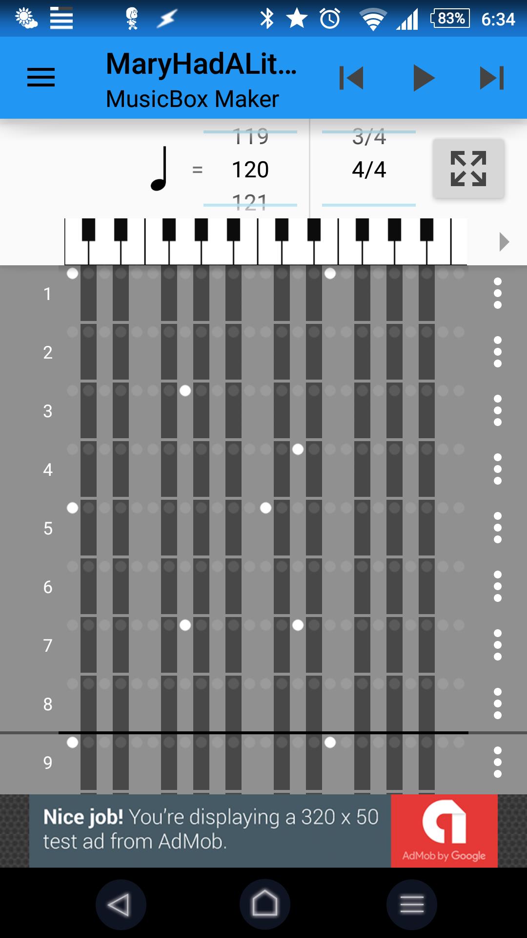 Schermata MusicBox Maker 2