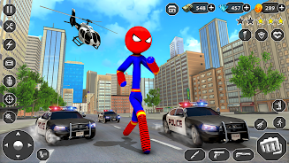 Stick Rope Hero Superhero Game應用截圖第2張