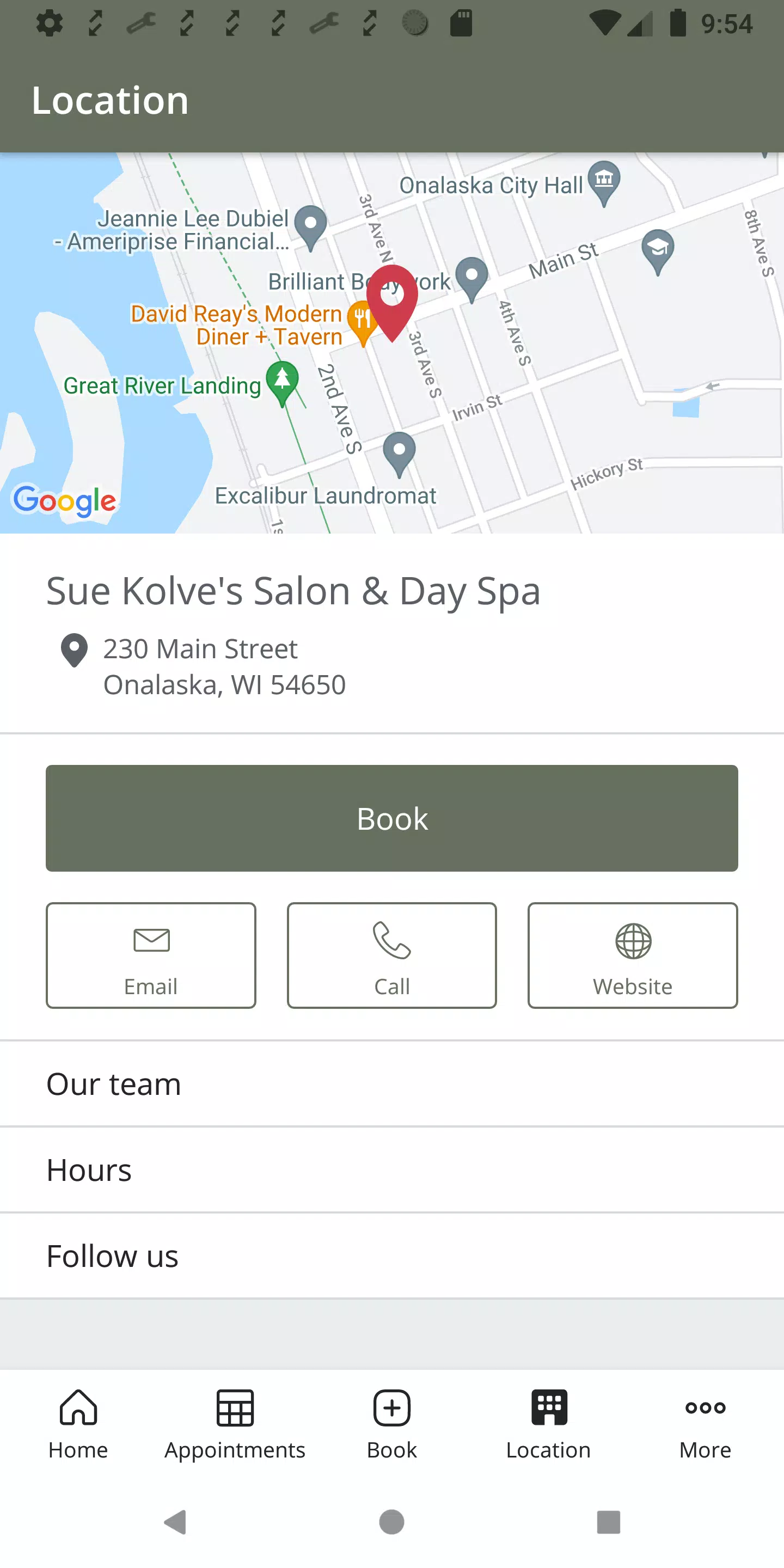 Sue Kolve’s Salon & Day Spa Capture d'écran 4
