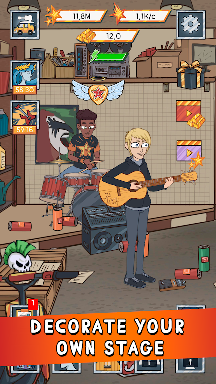 I am Rock Star idle clicker Captura de tela 4