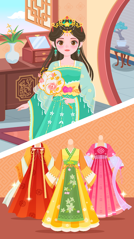 DuDu Princess dress up game Ảnh chụp màn hình 1