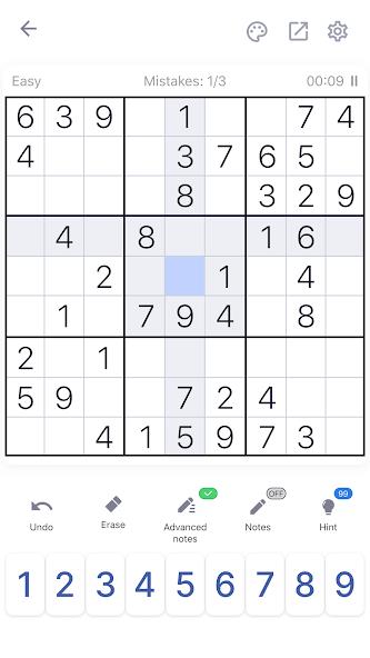 Sudoku - Classic Sudoku Puzzle Mod Schermafbeelding 1