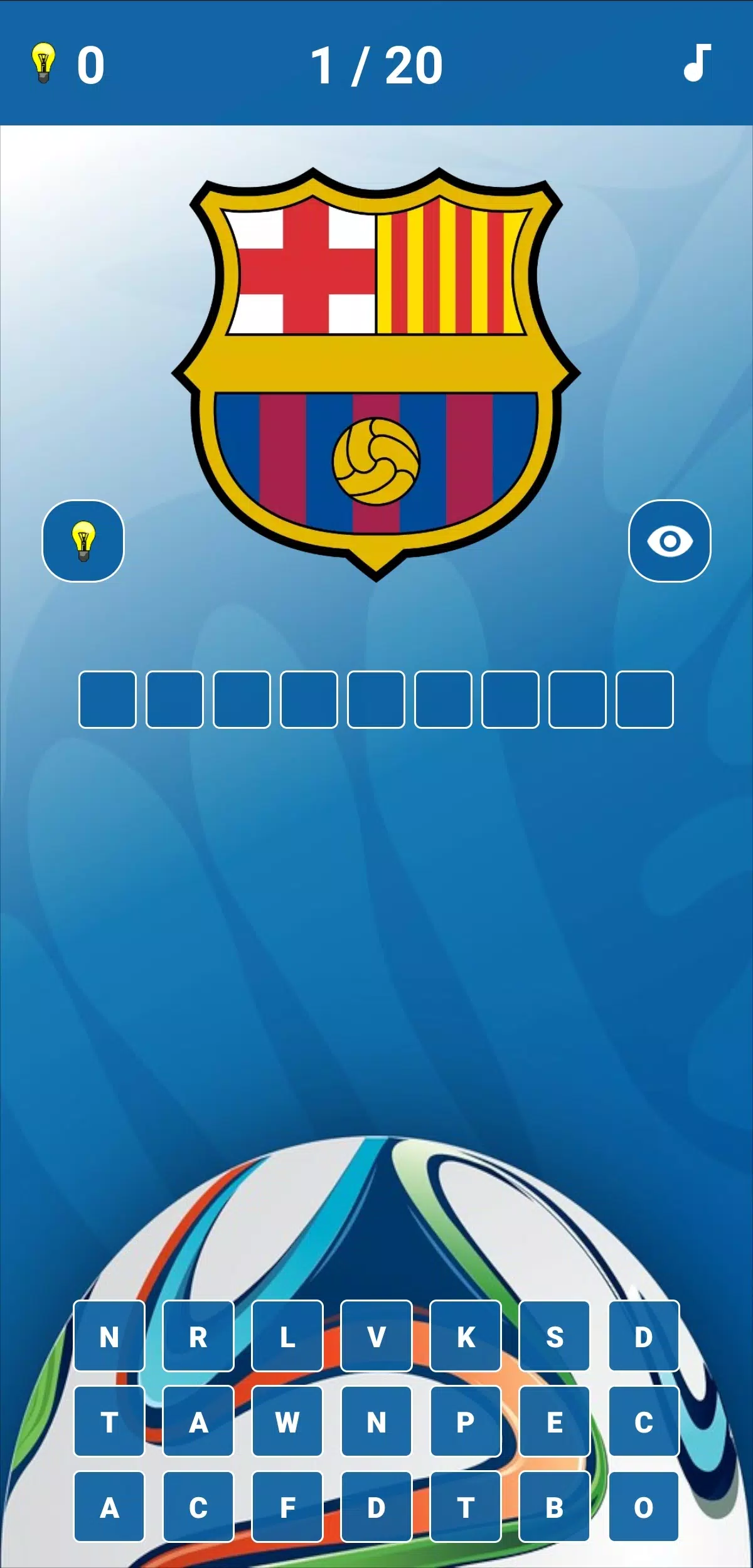 Soccer Clubs Logo Quiz Скриншот 1
