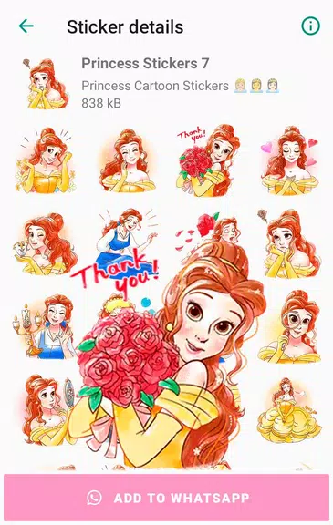 Princess Cartoon WAsticker應用截圖第3張