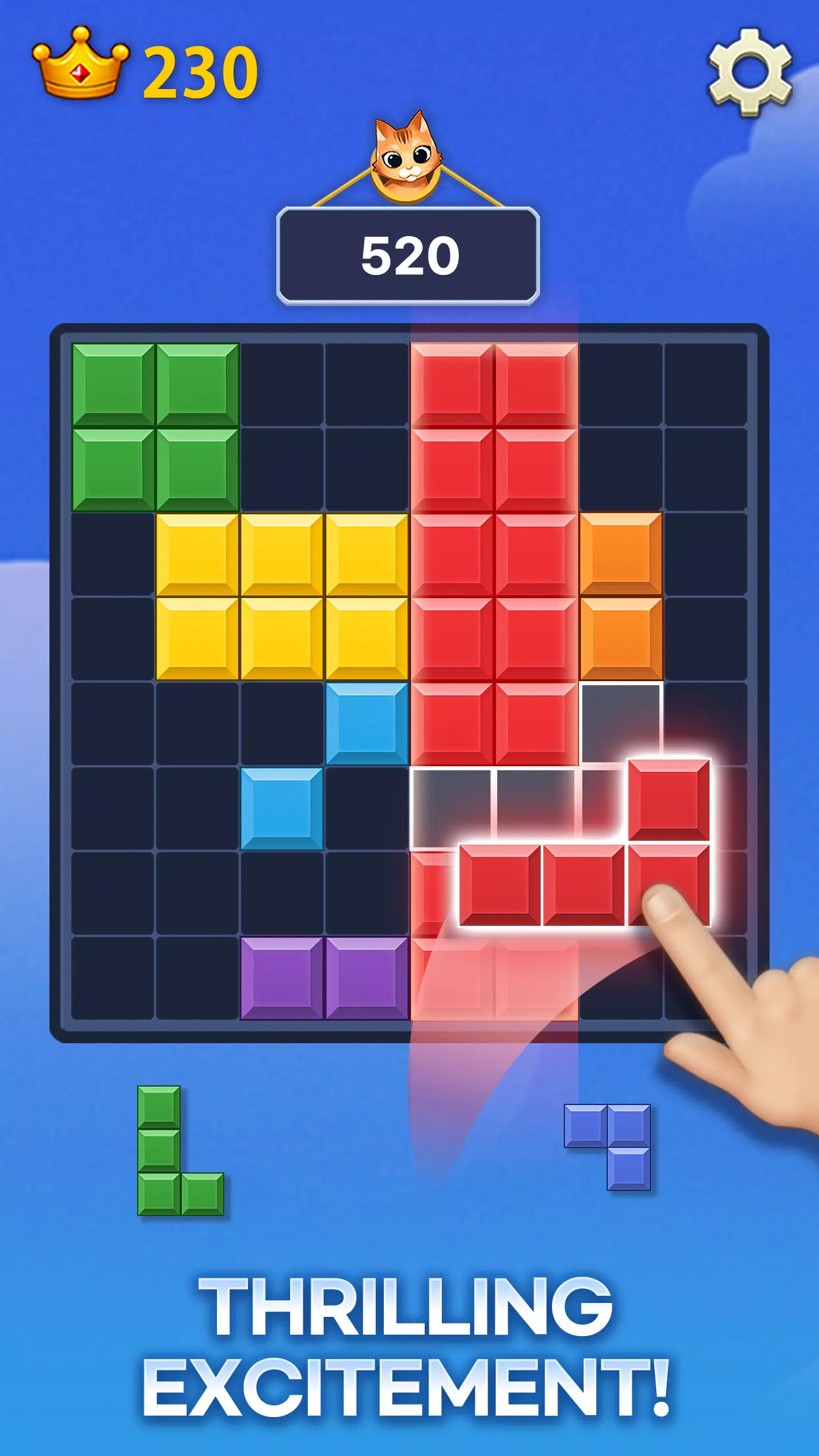 Meow Block Puzzle Скриншот 2