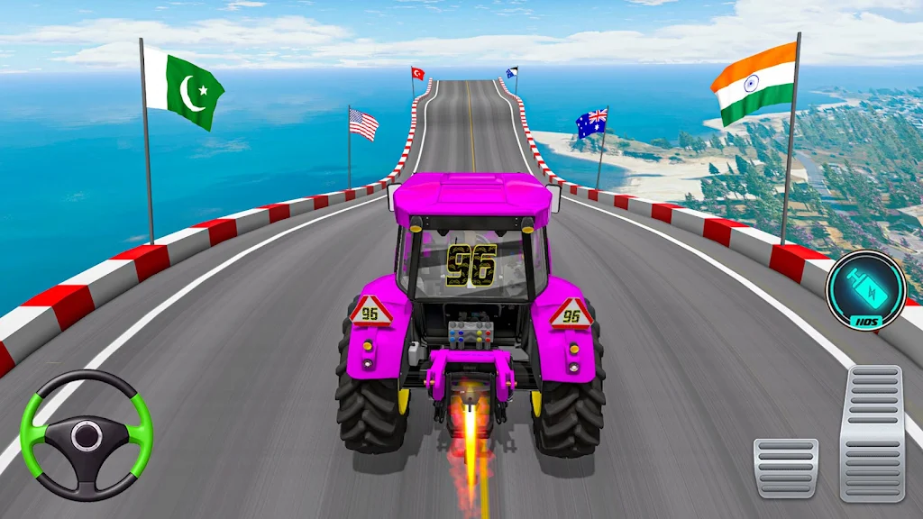 Mega Ramp Tractor Stunt Game應用截圖第4張