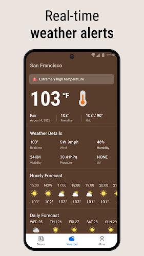 Schermata Local Weather & News - Radar 4