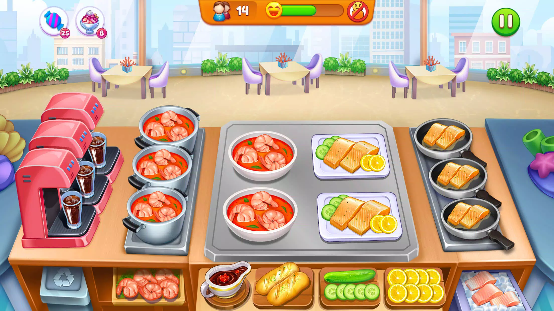 Cooking Restaurant Food Games Schermafbeelding 1