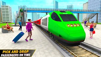 City Train Driving Train Games Schermafbeelding 2