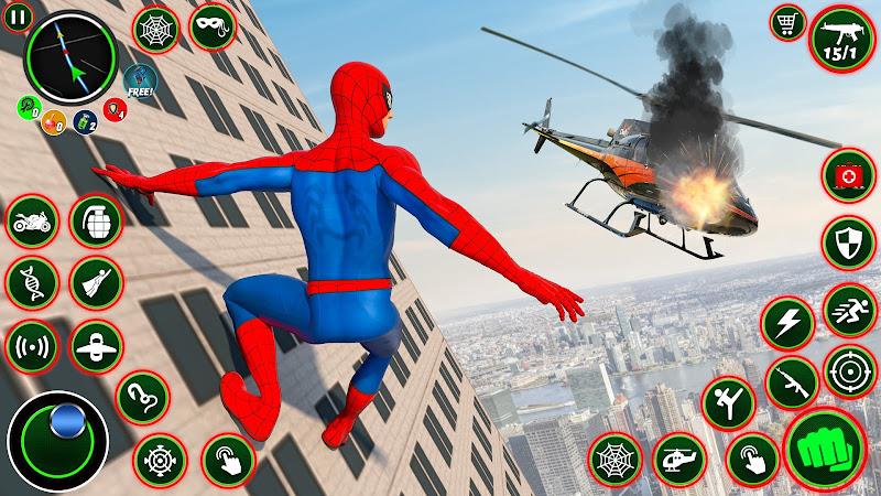 Gangster Crime Rope Hero City Скриншот 4
