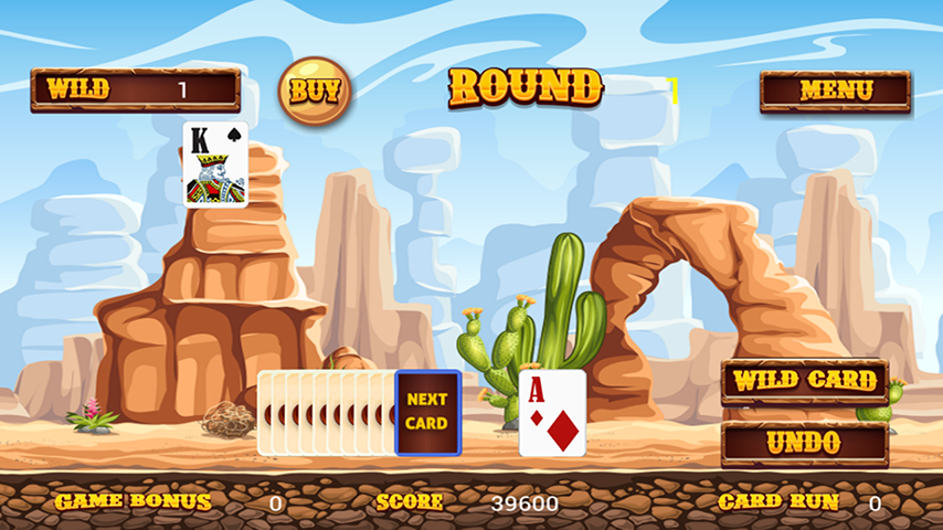 Wild West Tri Peaks Solitaire Скриншот 2