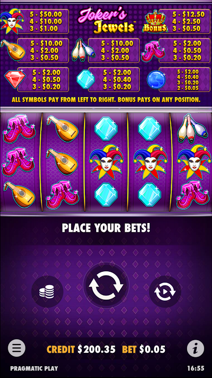 Joker’s Jewels Slot Casino Win Capture d'écran 2