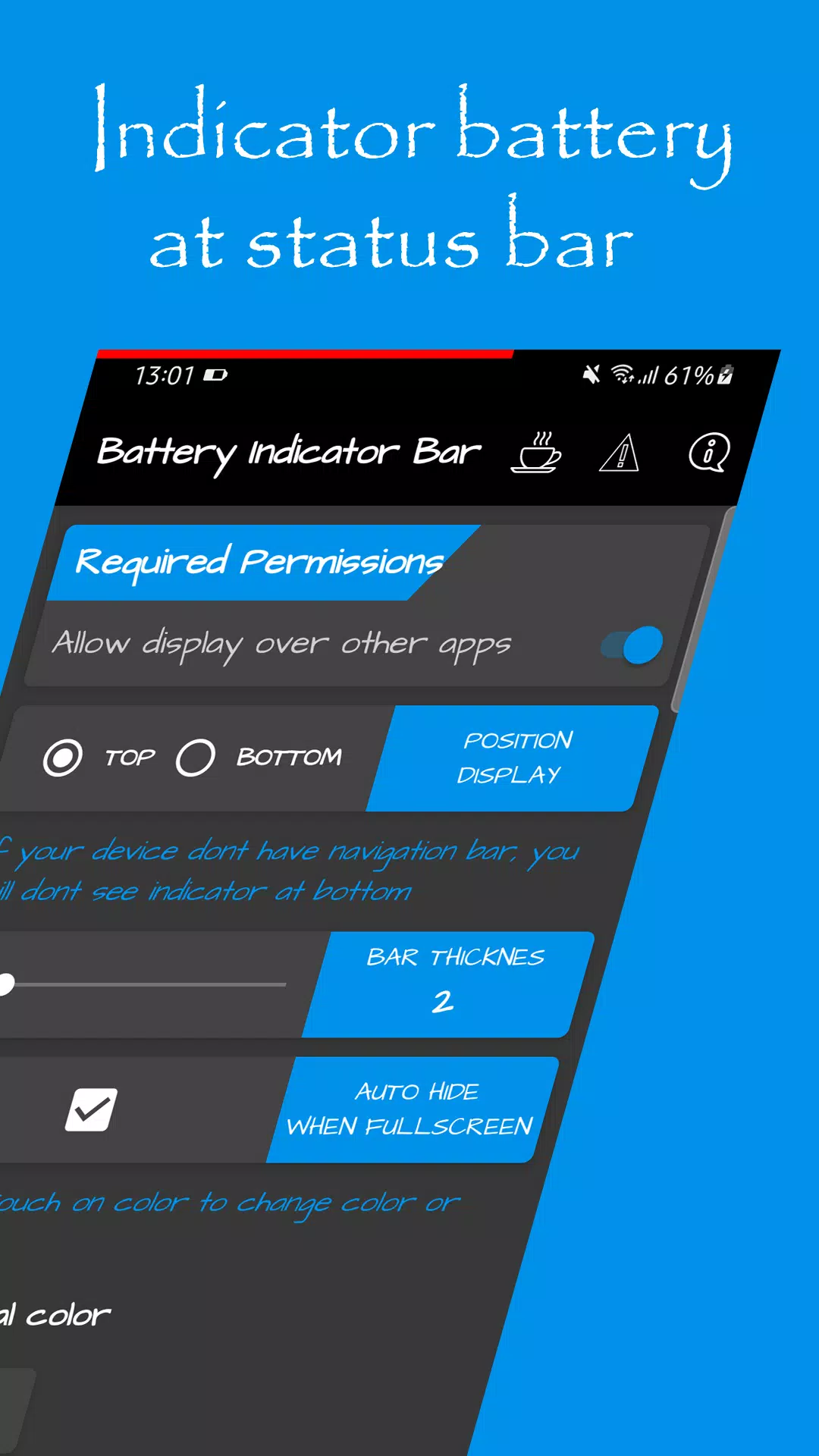 Battery Indicator Bar 스크린샷 1