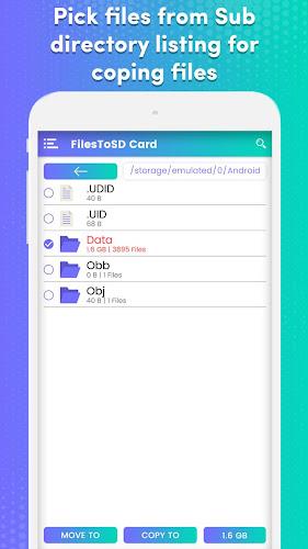 Transfer phone to SD Card – Fi Скриншот 3