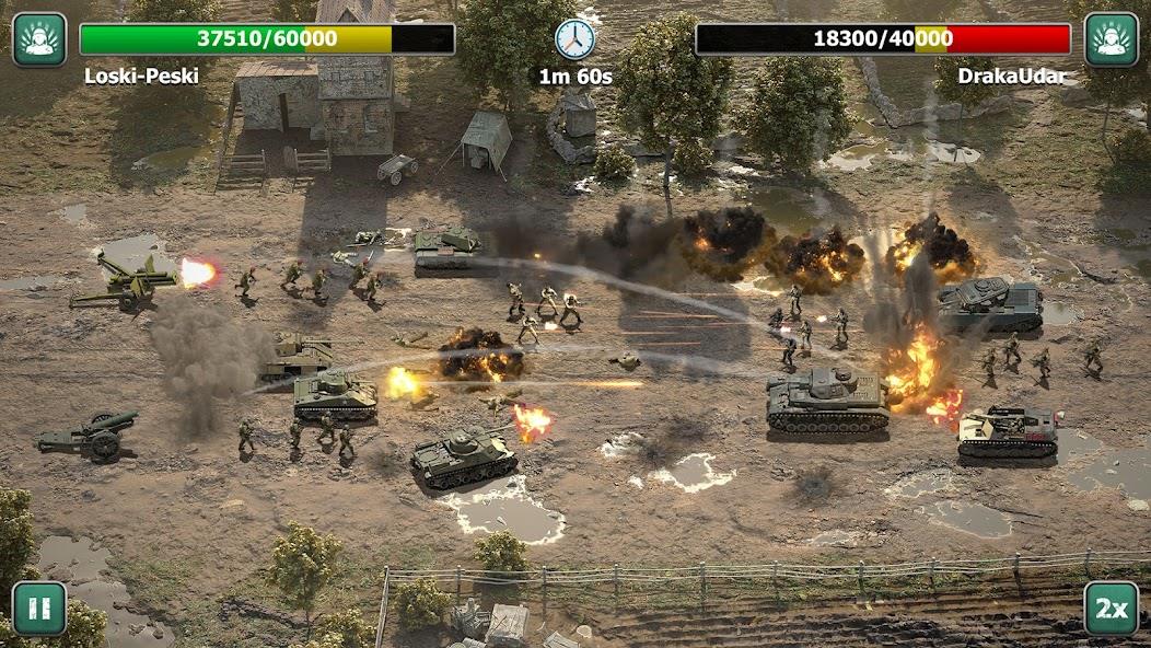 Heroes of War: Idle army game Mod ภาพหน้าจอ 4