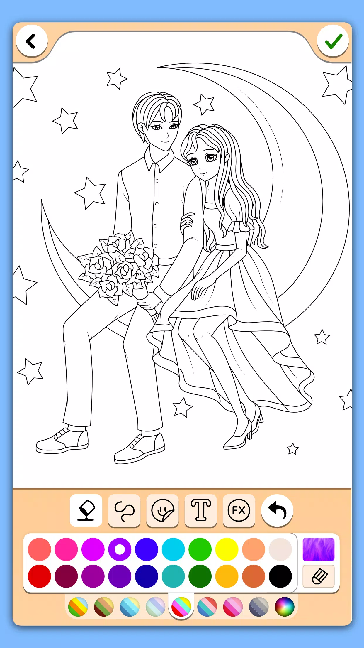 Valentines love coloring book ภาพหน้าจอ 2