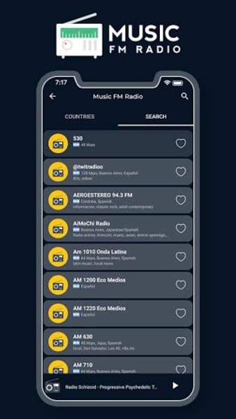 World FM Radio FM Music Player Capture d'écran 2