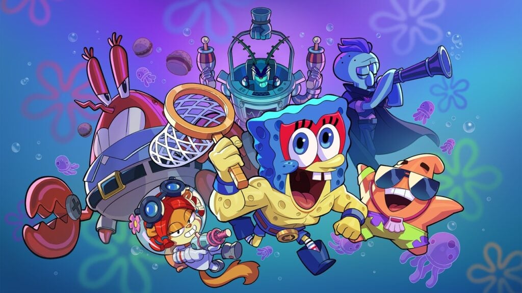 Spongebob的果凍釣魚襲擊了鬥毆星！