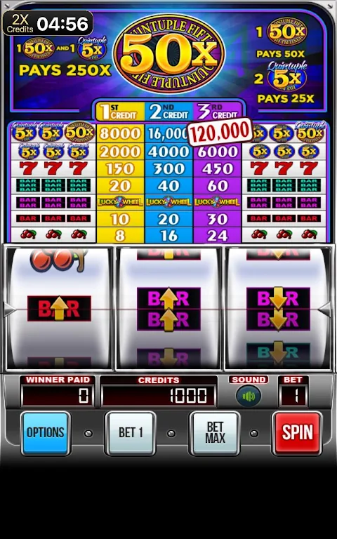 Quintuple 50x Free Slots應用截圖第1張