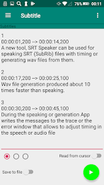 SRT Speaker subtitles to audio 스크린샷 2