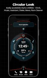 Тема Alpha Hybrid Launcher 4D Скриншот 1