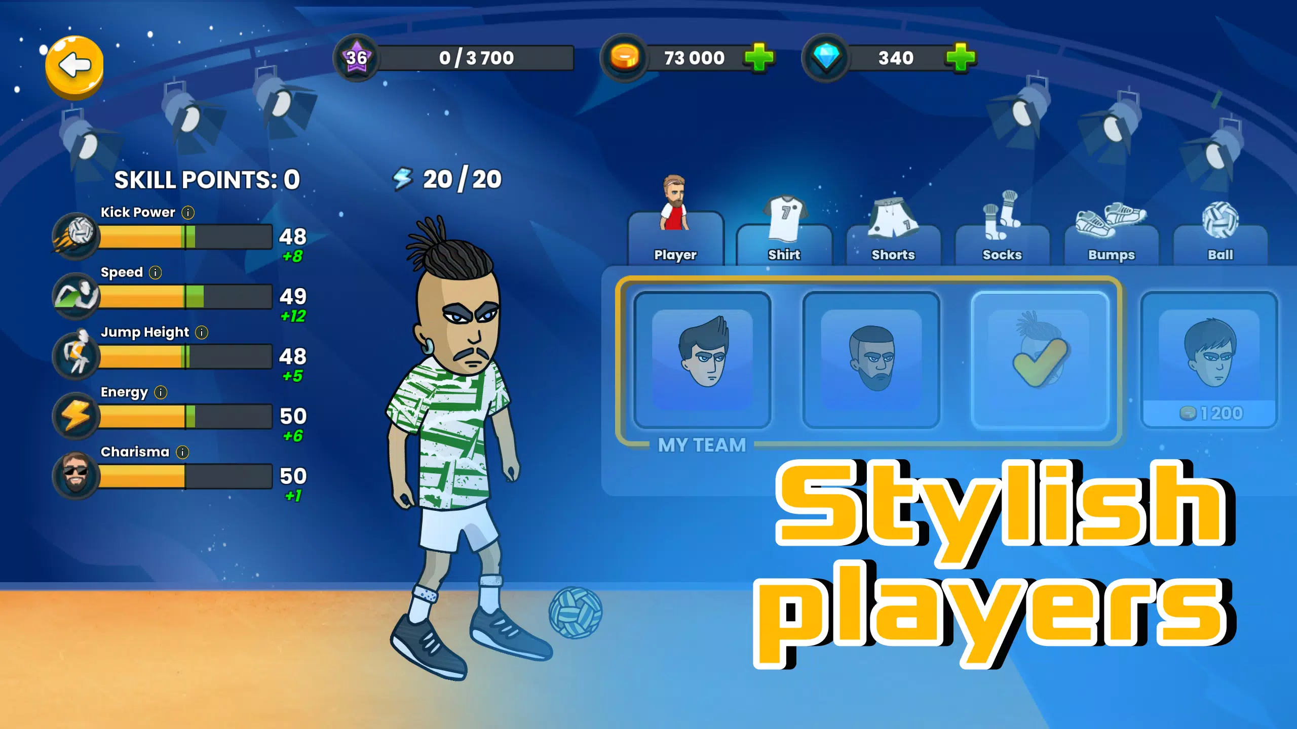 Soccer Spike - Kick Volleyball Ekran Görüntüsü 2