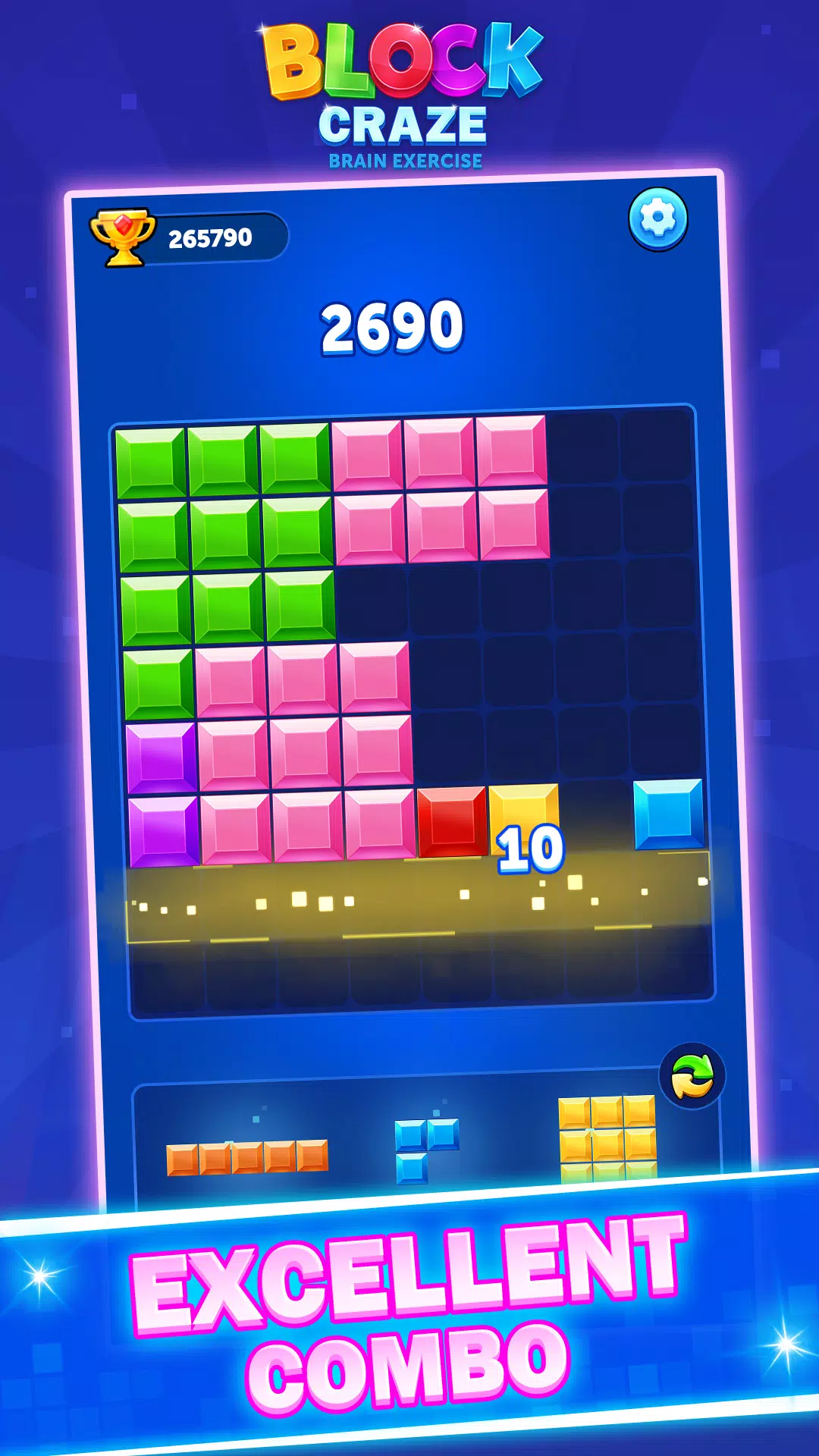 Schermata Block Craze：Brain Exercise 2