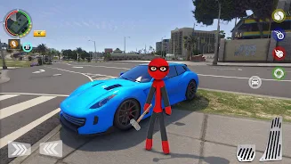 StickMan Rope Hero Spider Game Скриншот 3