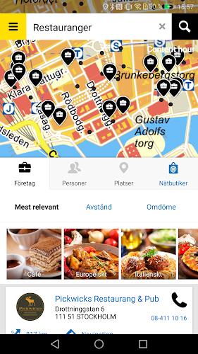 Schermata Eniro - Search and discover 1