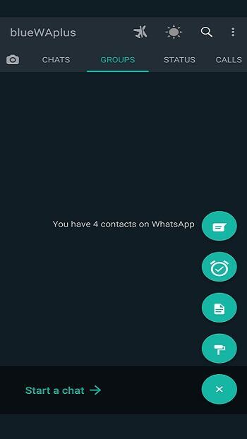 Blue WhatsApp Plus應用截圖第4張