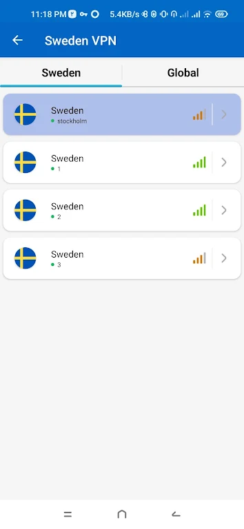 Sweden VPN - Fast & Secure Скриншот 1