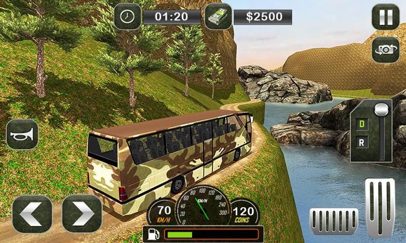 Army Bus Transporter Coach Fun Скриншот 2