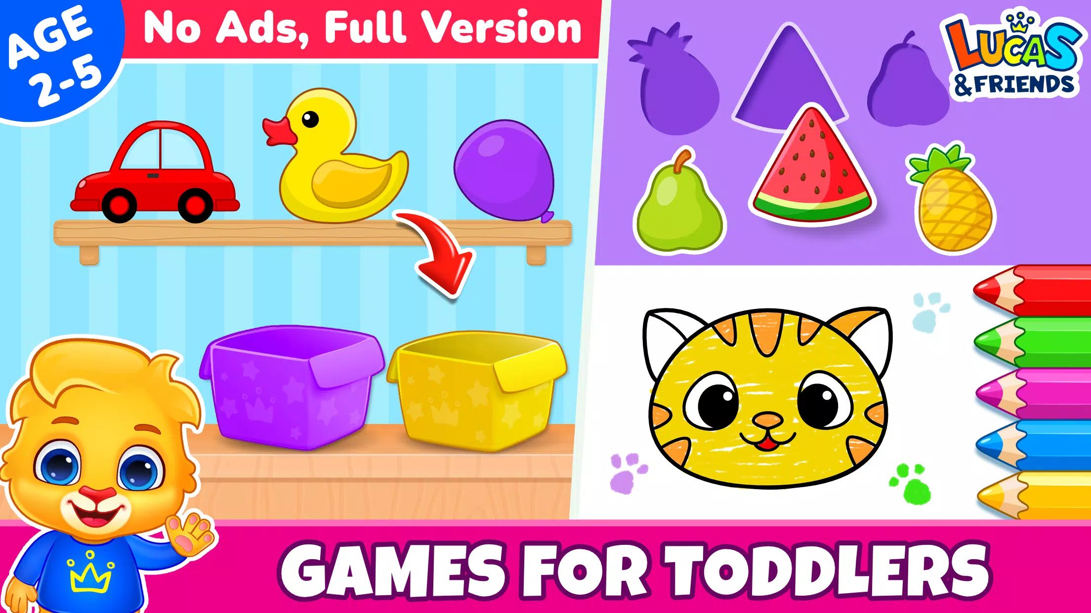 Kids Toddler & Preschool Games Скриншот 1