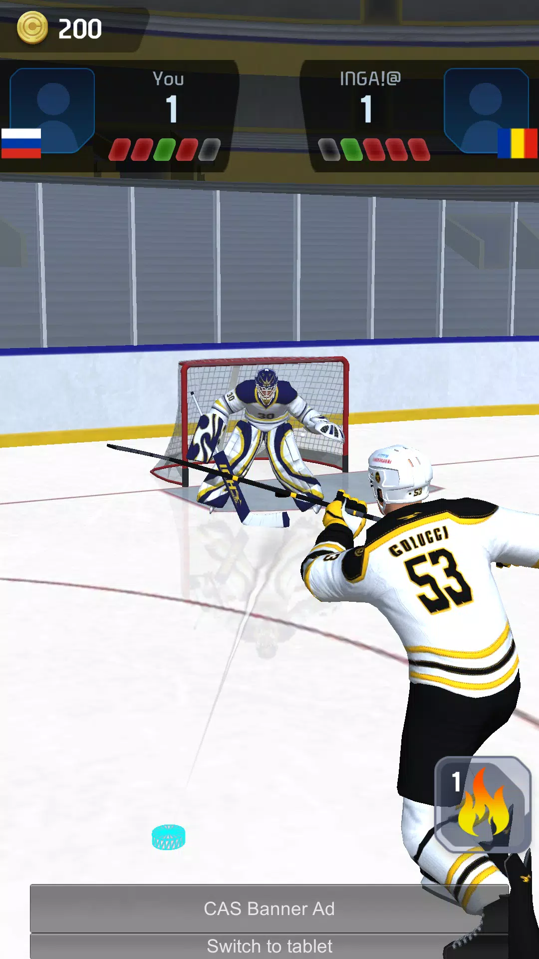 Hockey Game Stars 3D Скриншот 4