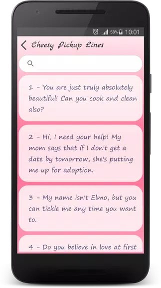 Cheesy Pick Up Lines Ảnh chụp màn hình 2