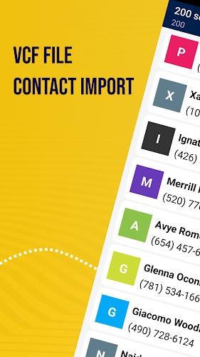 Vcf File Contact Import ဖန်သားပြင်ဓာတ်ပုံ 1