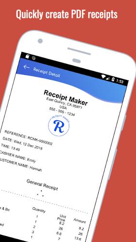 Receipt Maker Tangkapan skrin 1