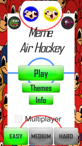 Meme Air Hockey Ekran Görüntüsü 1