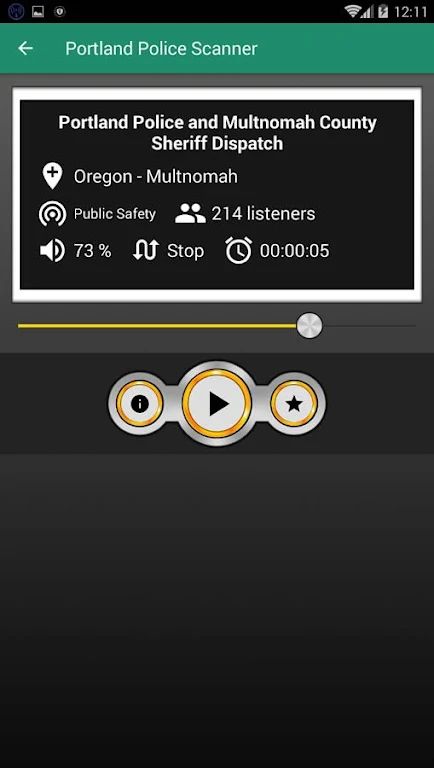 Portland Police Scanner Free Police Scanner App Ekran Görüntüsü 1