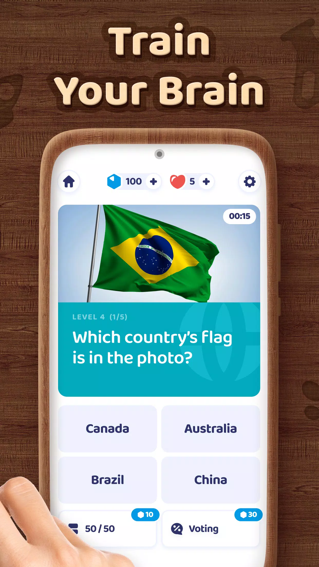 Brain Blitz Trivia－Quiz Test Captura de pantalla 2