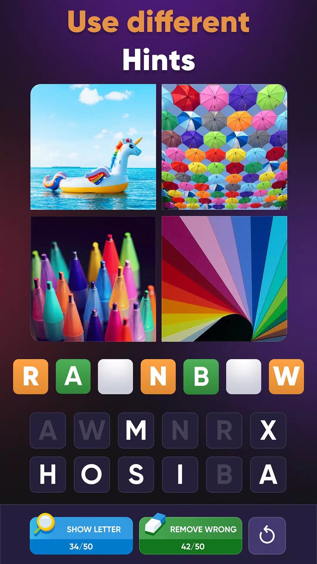4 Pics Association Word Puzzle应用截图第2张