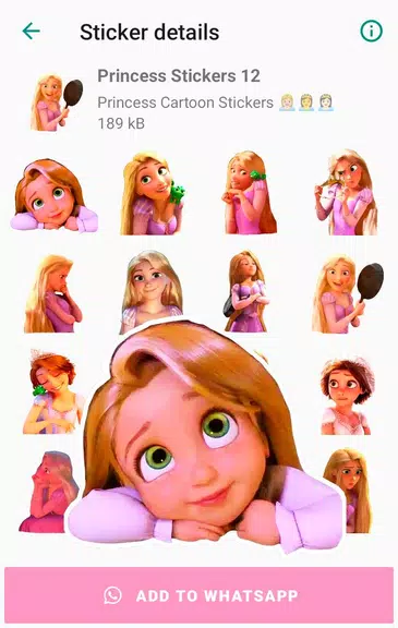 Princess Cartoon WAsticker應用截圖第1張