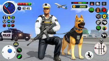 US Police Dog Games : Airport Crime Police Games スクリーンショット 1