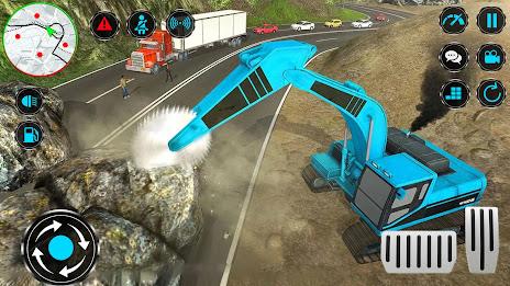 Heavy Excavator Rock Mining Скриншот 2