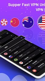 SuperFast VPN : Fast VPN Proxy ဖန်သားပြင်ဓာတ်ပုံ 2