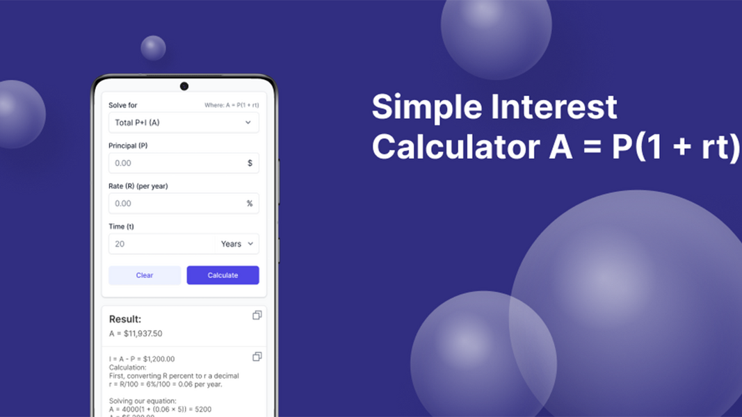 Simple Interest Calculator スクリーンショット 3